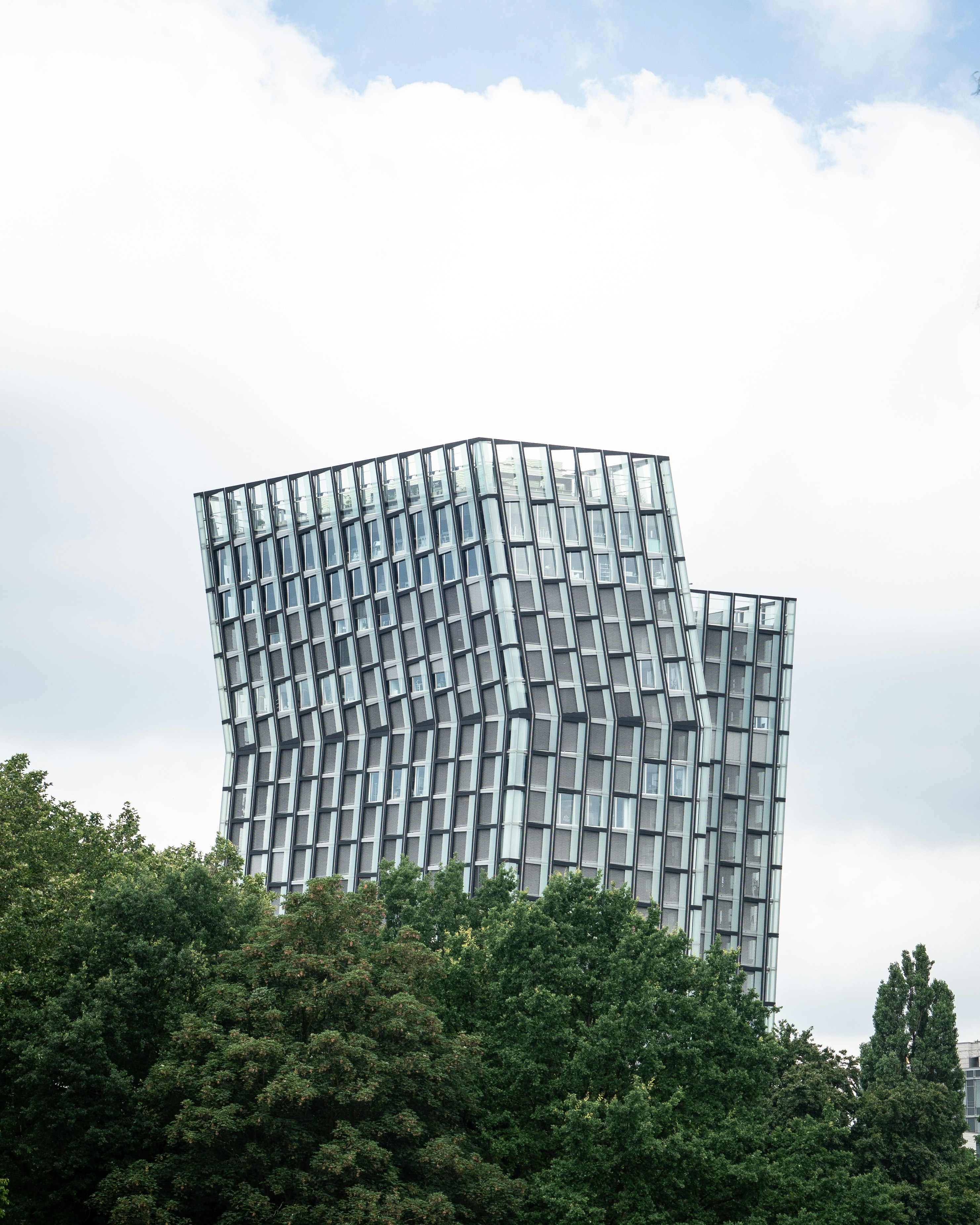 low angle photography of high rise building